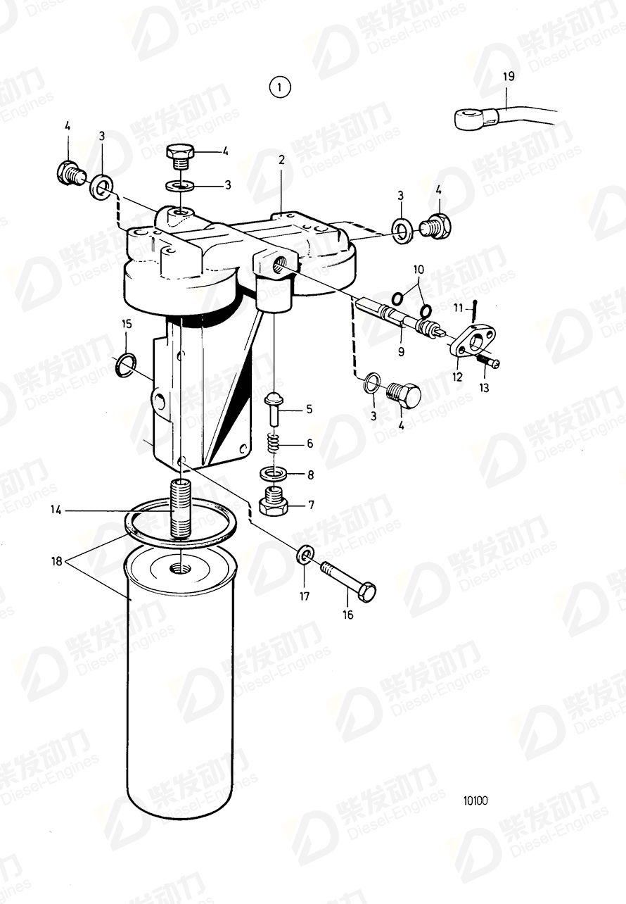 volvo penta Bracket 846999 Drawing volvo penta Bracket 846999 Drawing